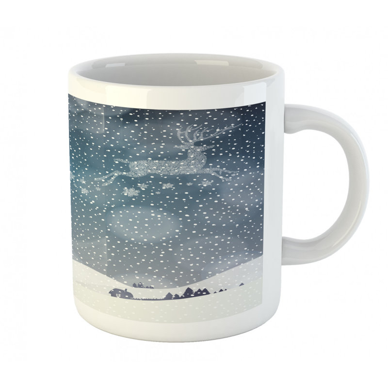 Grande tasse à café renne