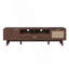 Meuble télé tendance, meuble télé avec porte à fermeture en douceur et armoire rabattable, console de télévision