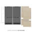 ZLINE 72 in. Panel Ready Built-In Refrigerator with Graphite Gray Interior