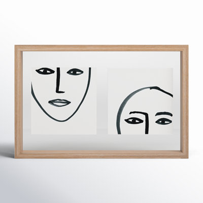 Maza Wood Matte Floater Picture Frame