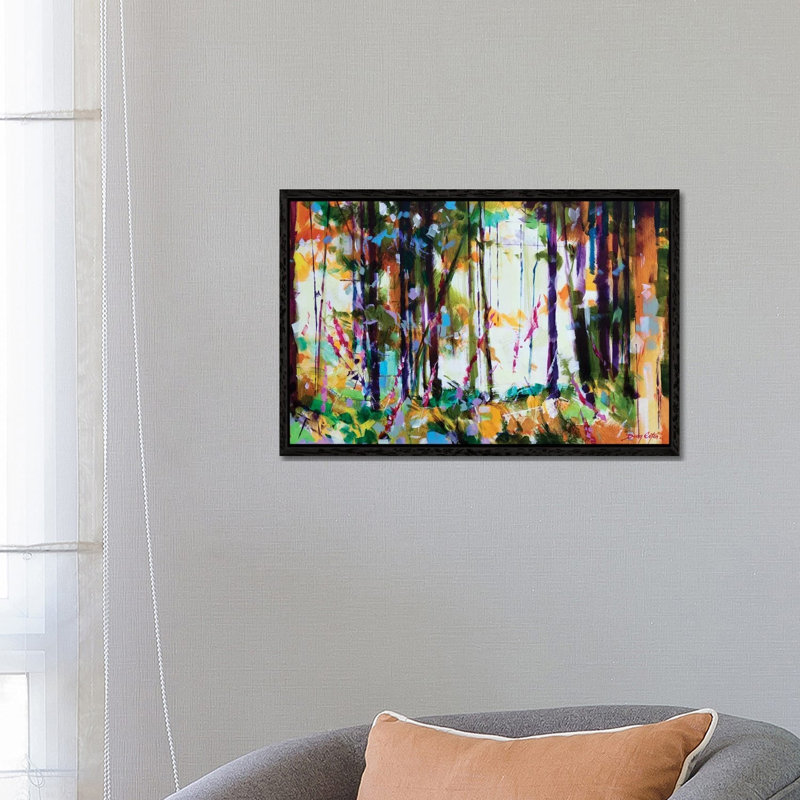 Snompers Near Long Hill by Doug Eaton - Painting on Canvas, Black Framed, 66.04 cm H x 45.72 cm W