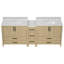 Meuble-lavabo double avec comptoir blanc-122820788