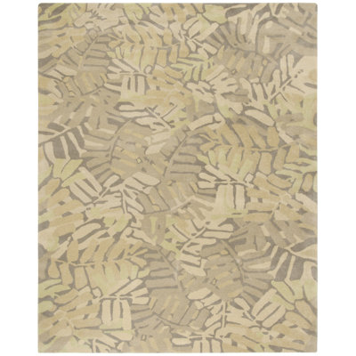 Tapis en laine touffeté à la main Palm Leaf