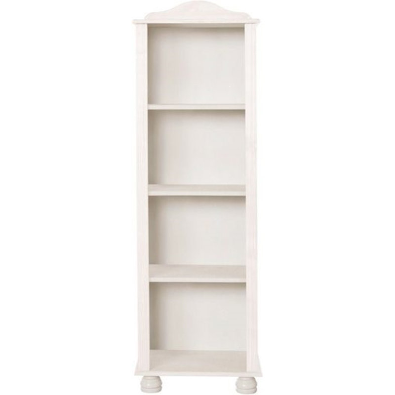 Aikin Solid Wood Standard Bookcase, 140cm H x 45cm W x 30cm D, White
