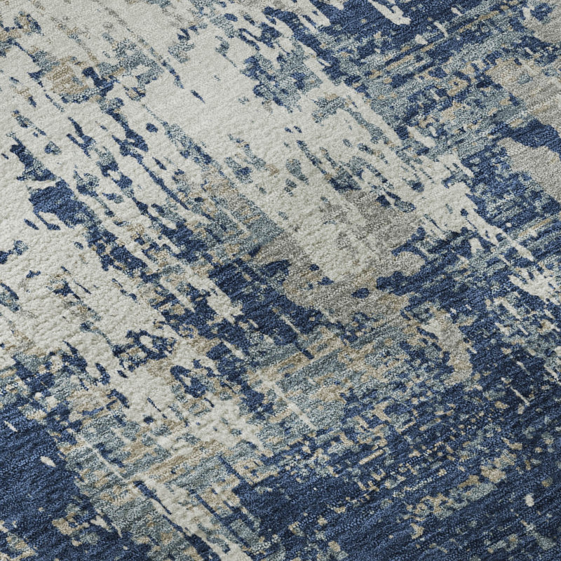 Premium Machine Washable Mayfield AMF1008 Abstract Rug, Rectangle 8' x 10'