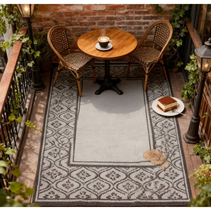 Tapis d'extérieur, polypropylène 310G / M réversible, imperméable et décoloré, avec sac de transport, idéal pour les voyages de jardin