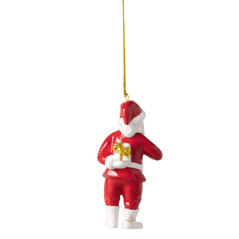 Villeroy & Boch - Christmas Classics Ornament Christmas Santa 2026 Gold, Limited, Premium Porcelain Christmas Decoration