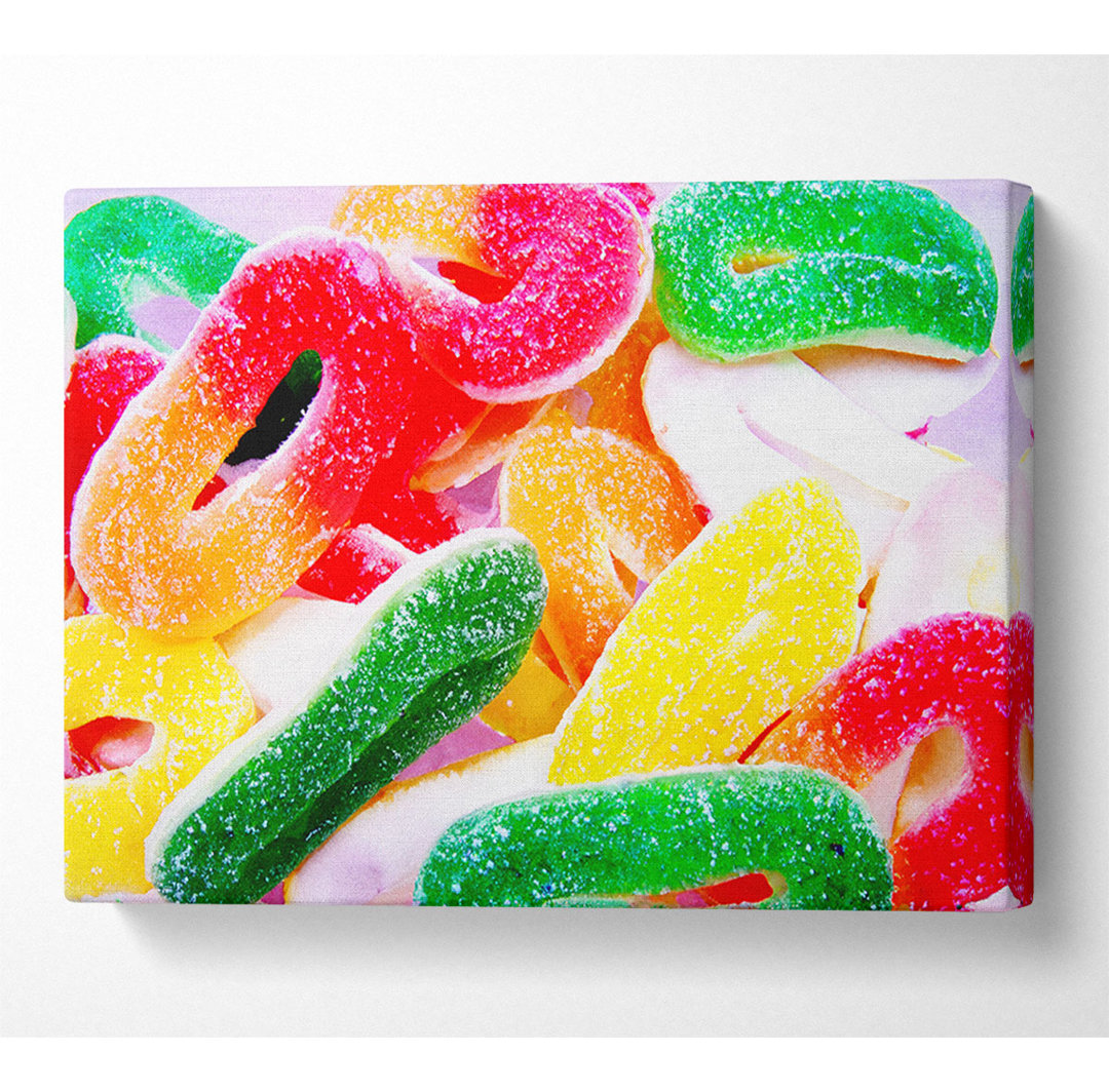 Fizzy Sweets - Kunstdrucke auf Leinwand - Wrapped Canvas