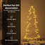 Metal Christmas Tree with Stand Black Steel-969756171