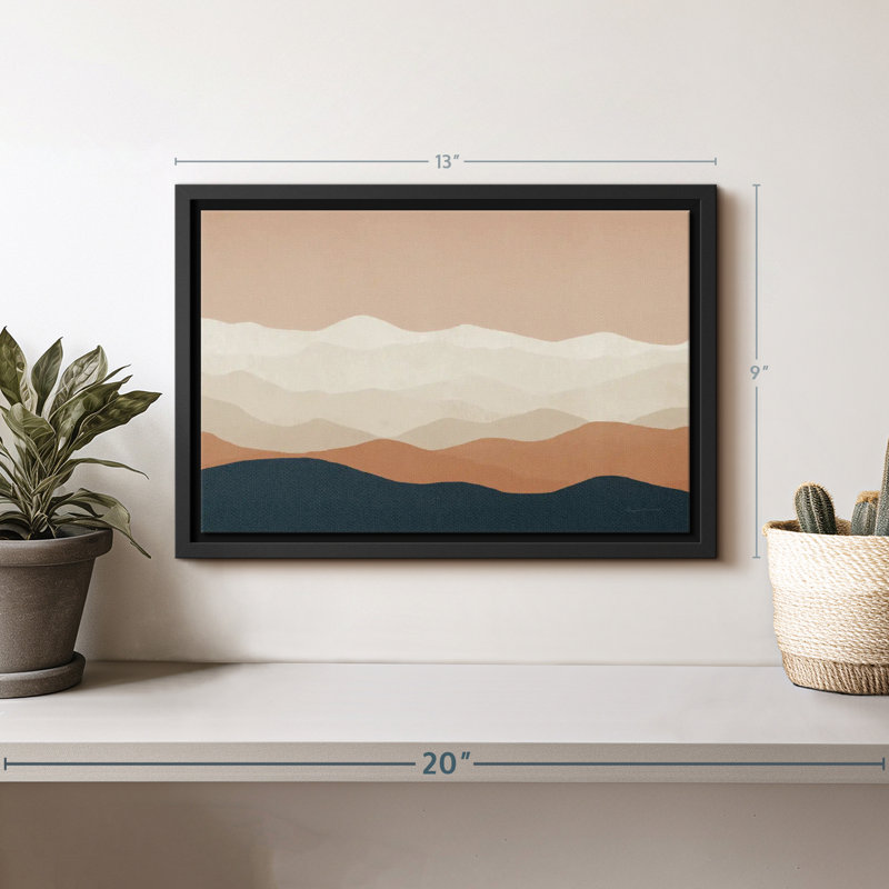 Abstrait «Mojave Mountains II, art mural», H 9 po x l 13 po