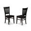 Ensemble de table de salle à manger moderne 5 pièces comprenant une table de cuisine ronde avec piédestal et 4 chaises de cuisine, noir-1860462470-1860462471-1860462584