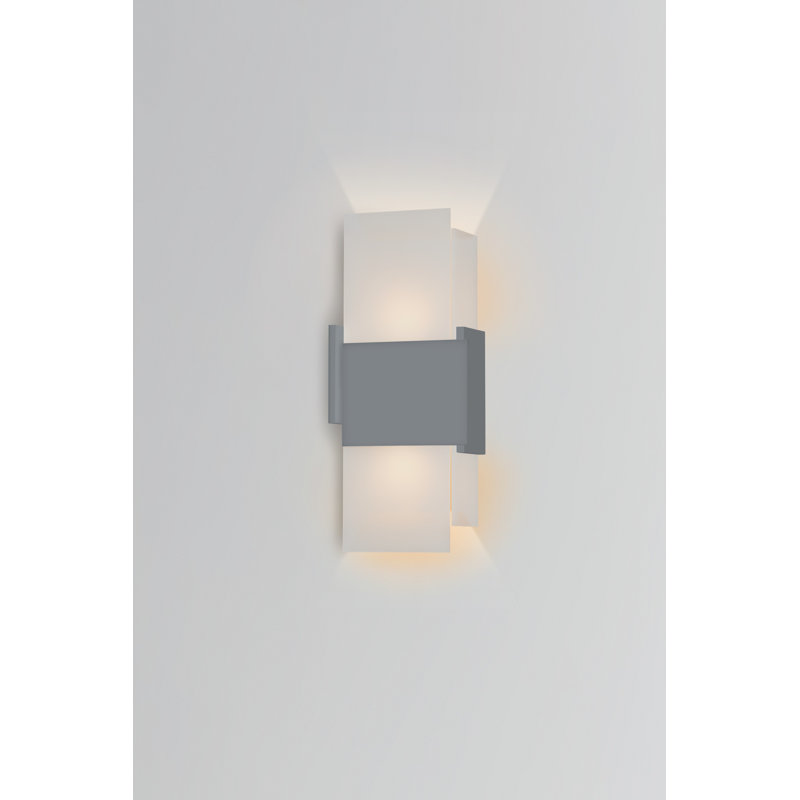 Acuo LED Outdoor Flush Mount, Matte Gray, 2700K