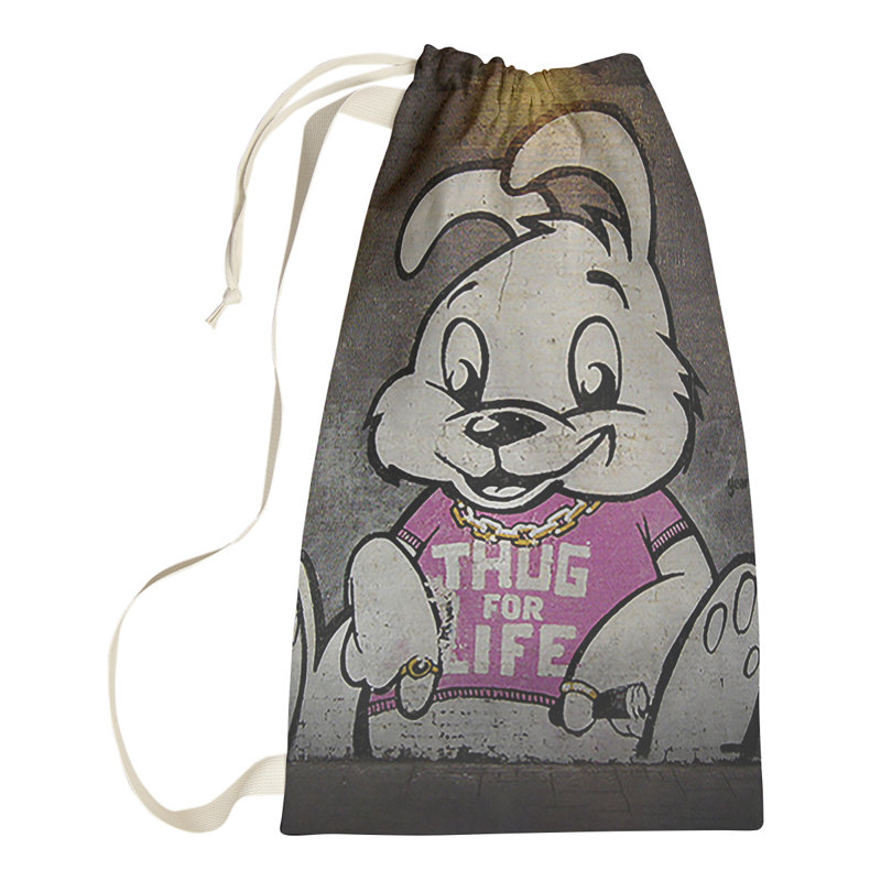 Fabric Laundry Bag with Handles, Small (29" H x 18" W x 1" D)