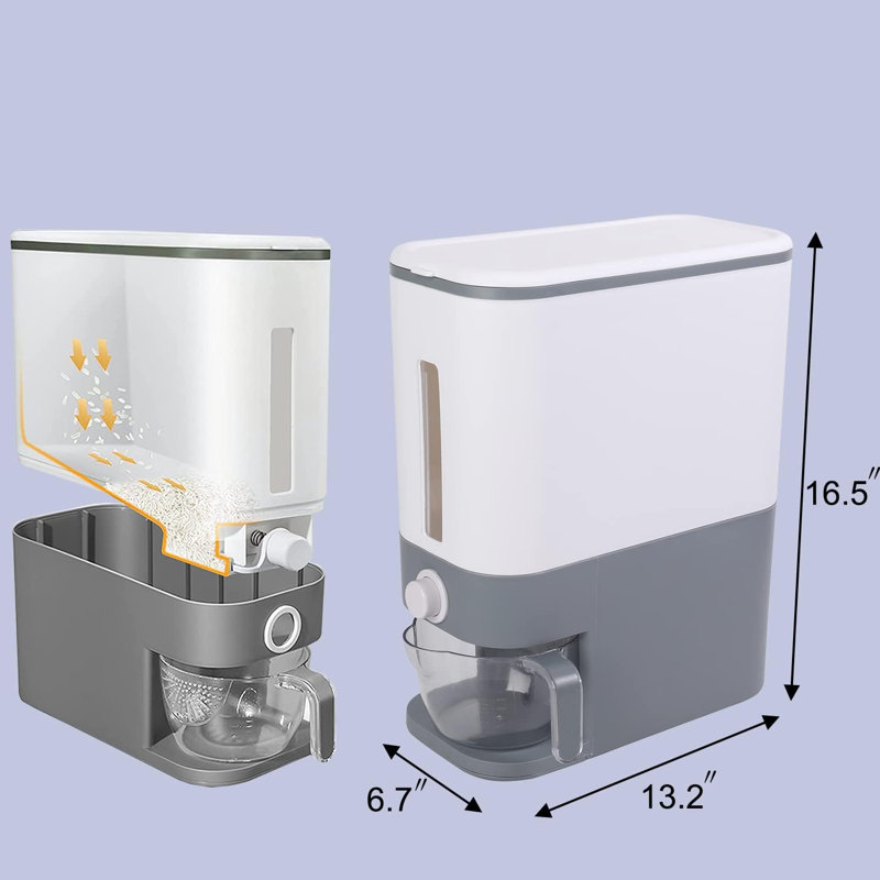 Distributeur de riz de 10 à 11 kg avec tasse à mesurer