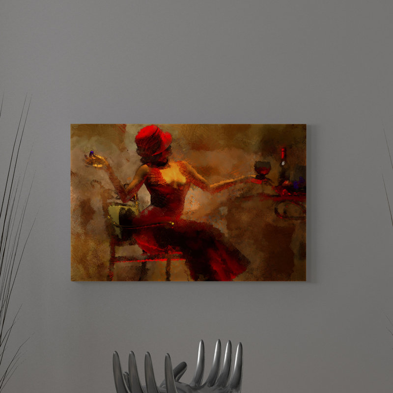 Reproduction d'art graphique sur toile tendue « Ebony on the Town 3 Woman African American », H 30 po x l 45 po x P 1,5 po