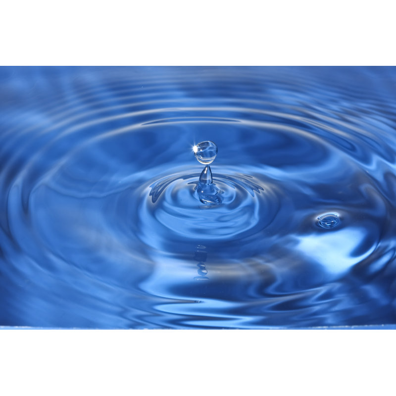 Water Drop by Clauselsted - Wrapped Canvas Print, 81cm H x 122cm W x 3.8cm D