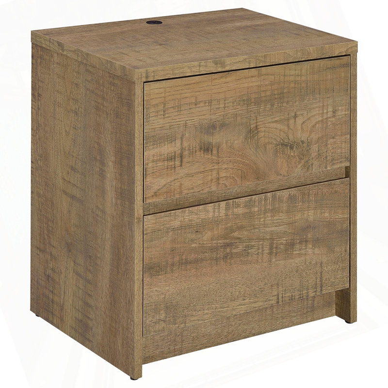 Table de chevet 2 tiroirs Carnahan, Manguier