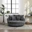 Fauteuil demi-tonneau rembourré avec housse-1835901390