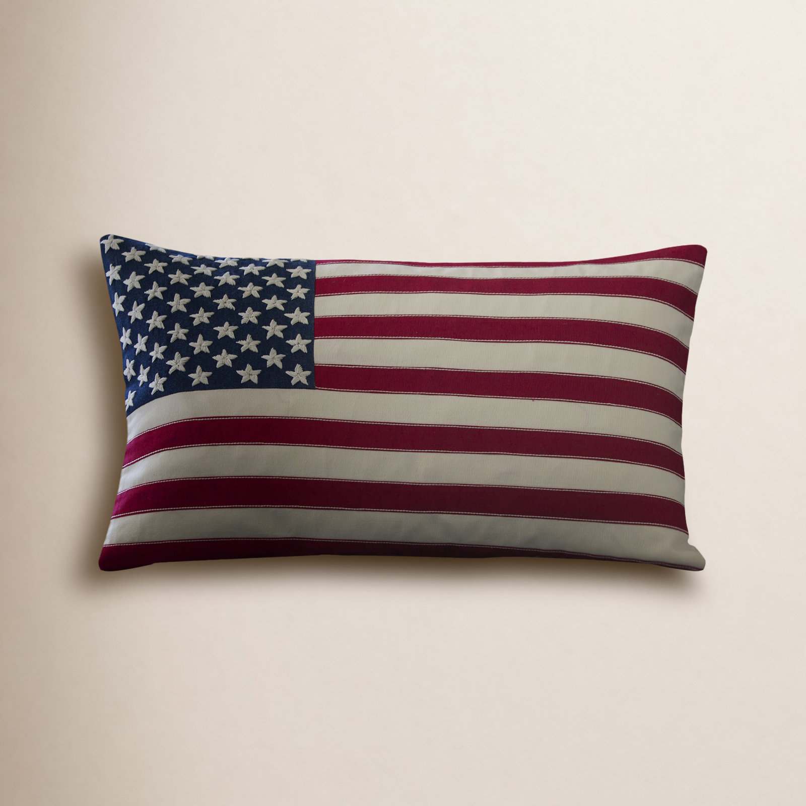 Taylor Embroidered Lumbar Throw Pillow