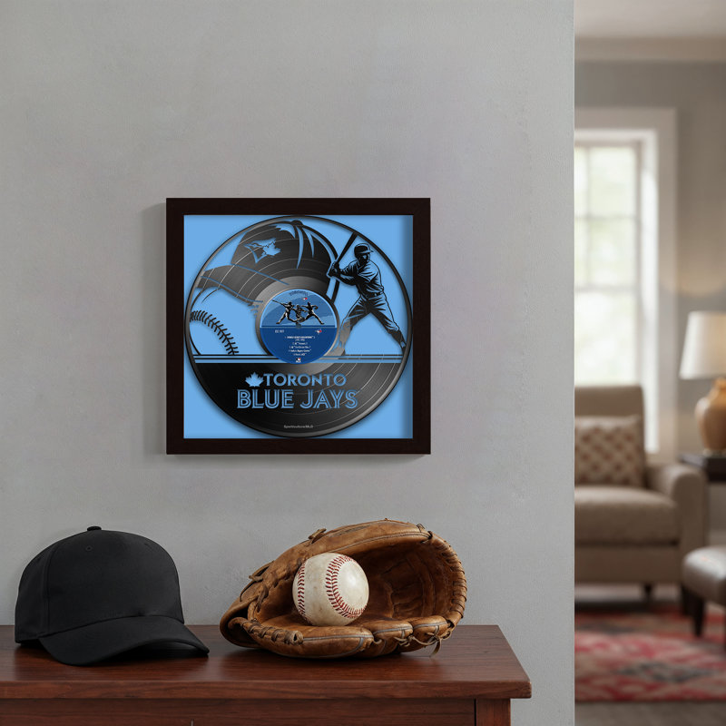 IMPRIMÉ EN VINYLE 13 "X 13" MLB, LMB Blue Jays de Toronto
