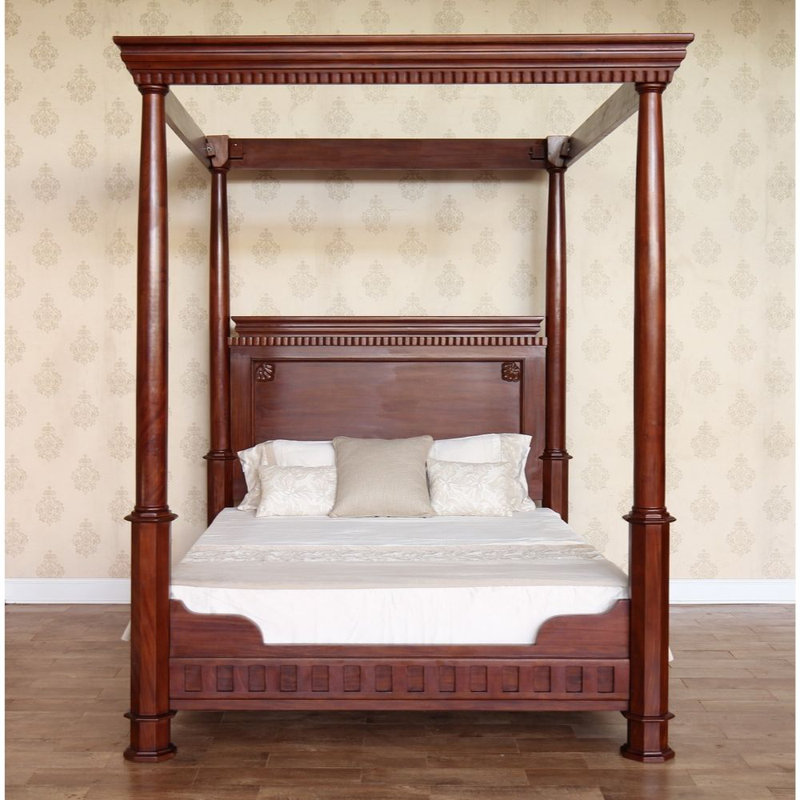 Solid Wood Storage Bed, Wax, Kingsize (5')