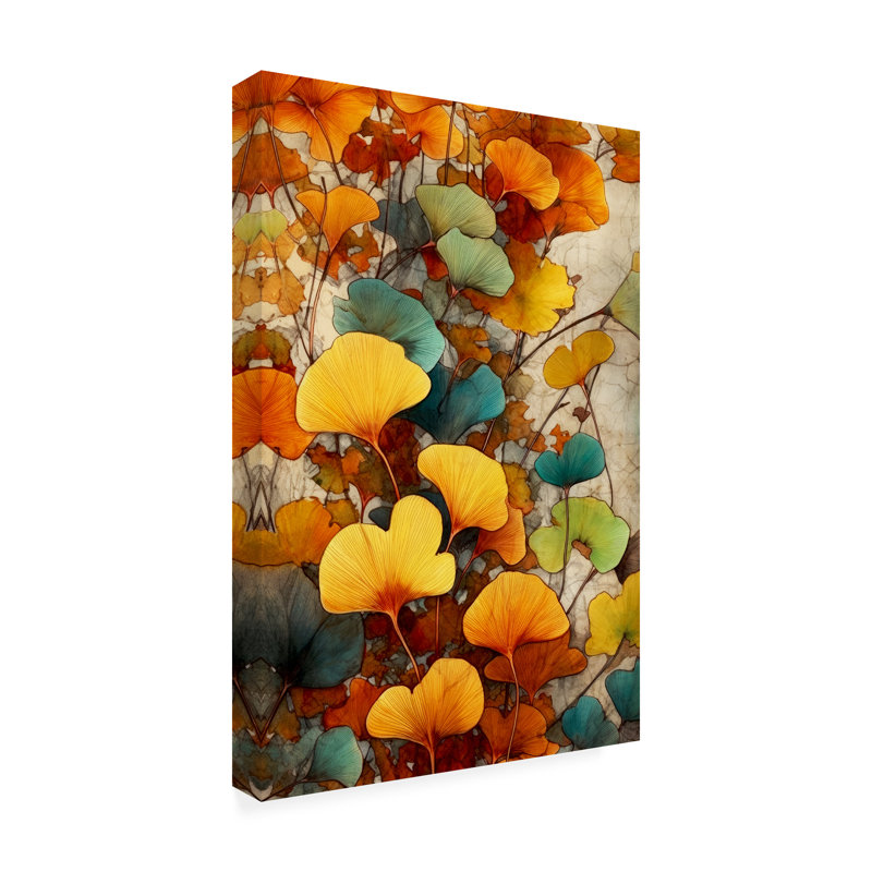 Feuilles de bolognaise, bolognaise, Justyna, Jaszke, Ginko, Biloba, H 30 po x l 47 po