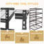Étagère en métal robuste à 5 niveaux, l 48 po x P 24 po x H 72 po, support de rangement réglable, assemblage sans boulon, capacité de charge totale de 4 000 lb, pour le garage, le sous-sol, l'entrepôt.