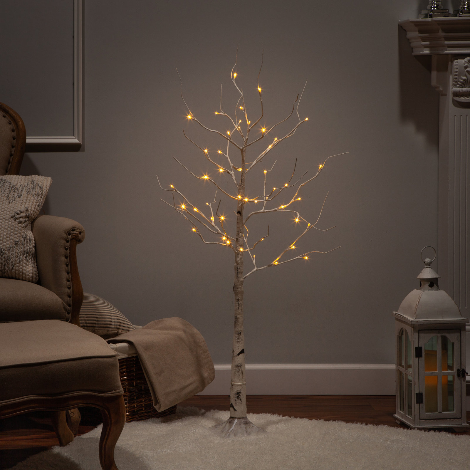 Electric Birch 48'' Lighted Trees & Branches