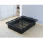 Structure de lit plateforme en métal lourd 16 po de qualité supérieure avec supports en métal pour une durabilité maximale en noir-539770642