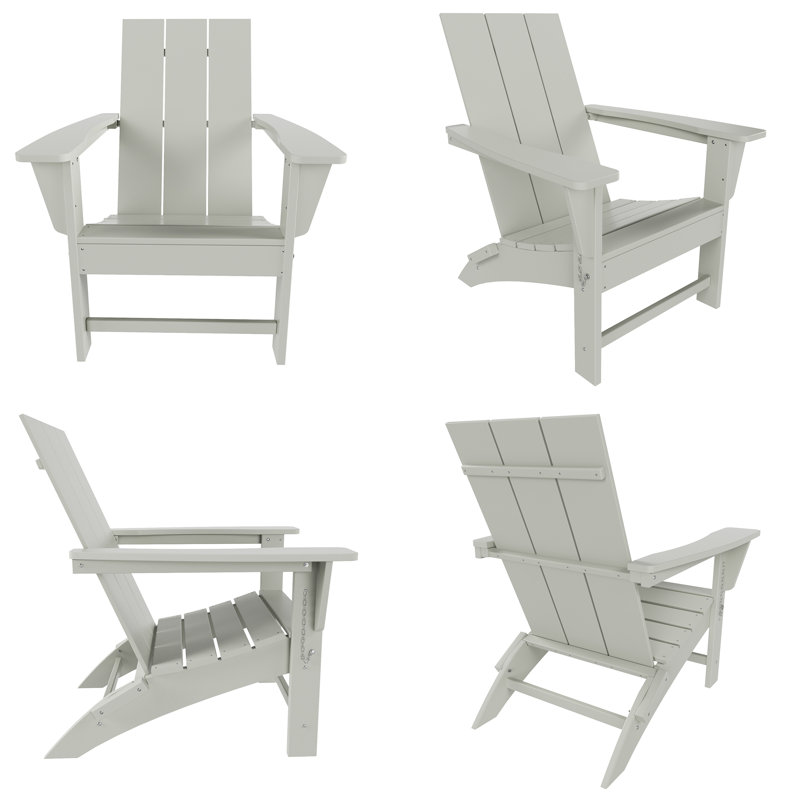 Joubert Foldable Outdoor Adirondack Set, Sand