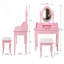 Vanity with Mirror and Seat