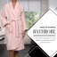 Peignoir mi-mollet en ratine 100 % coton avec poches Finnian-22181948-22181940