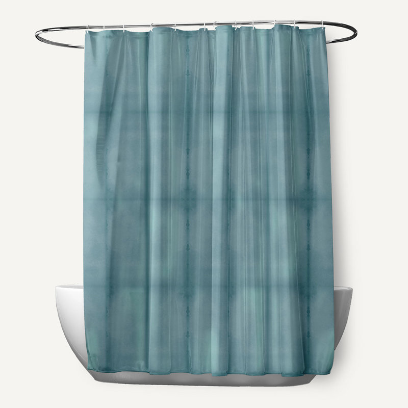 Rideau de douche simple piscine, sarcelle