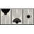 Mid-Century Modern Black And White Minimalist Abstract Home Decor Framed Wall Art Work Canvas Print-119018149-71202615
