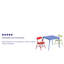 Bergeron 3-Piece Vinyl Kids Activity Table and Chairs Set