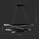 Yasmine Single Light Metal Dimmable LED Geometric Chandelier
