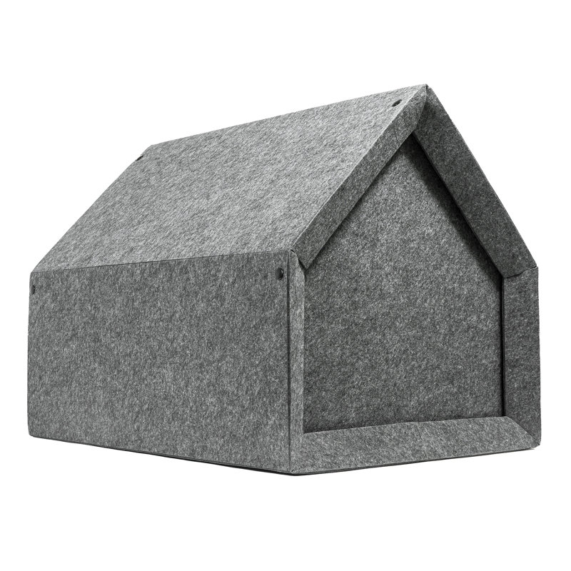 Ecological Hut Pet Cage, 70cm H x 52cm W x 54cm D , Dark Grey/Navy Blue