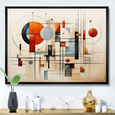" Brown Suprematism Geometric Symphony II "