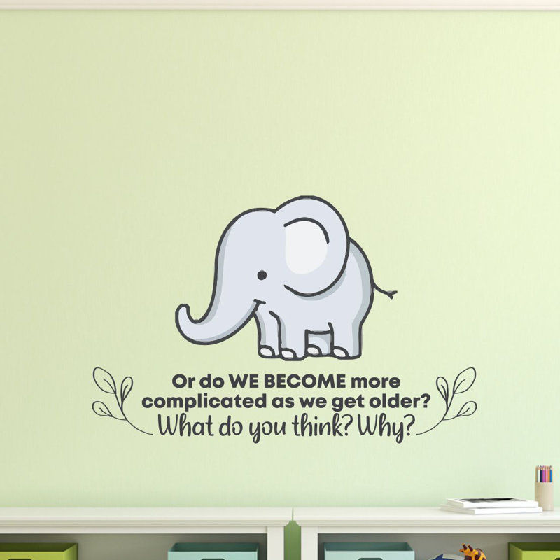 Text & Numbers Wall Decal, 20" H x 40" W x 0.05" D