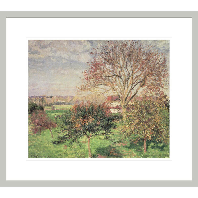«Autumn matin at Eragny» par Camille Pissarro, impression giclée sur cadre, 17,75 po H x 20,06 po L