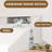 Bifold Closet Door -White 3 Panel Surface Design Folding Interior Door With Installation Hardware Kit