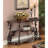 Gretta Merlot 2-Shelf Sofa Console Table