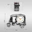 Roman Numeral Quartz Movement / Crystal Alarm Tabletop Clock-264441177
