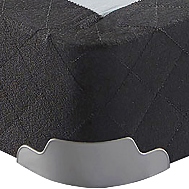 Sommier tapissier gris à profil bas, 5", King