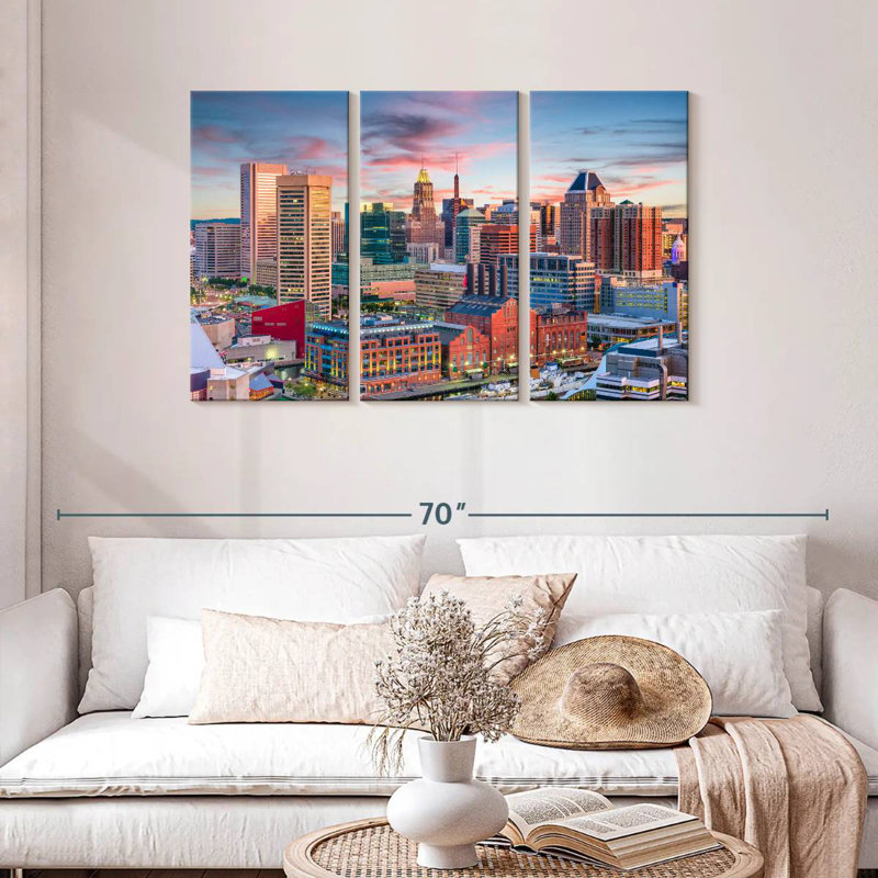 Sireci Baltimore Sunset, 28" H x 45" W