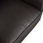 Fauteuil moderne en cuir véritable de 34 po de largeur Alyvia