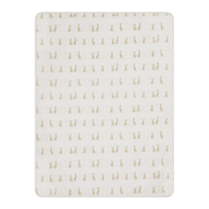 100% Cotton Reversible Blanket - Bunnychino