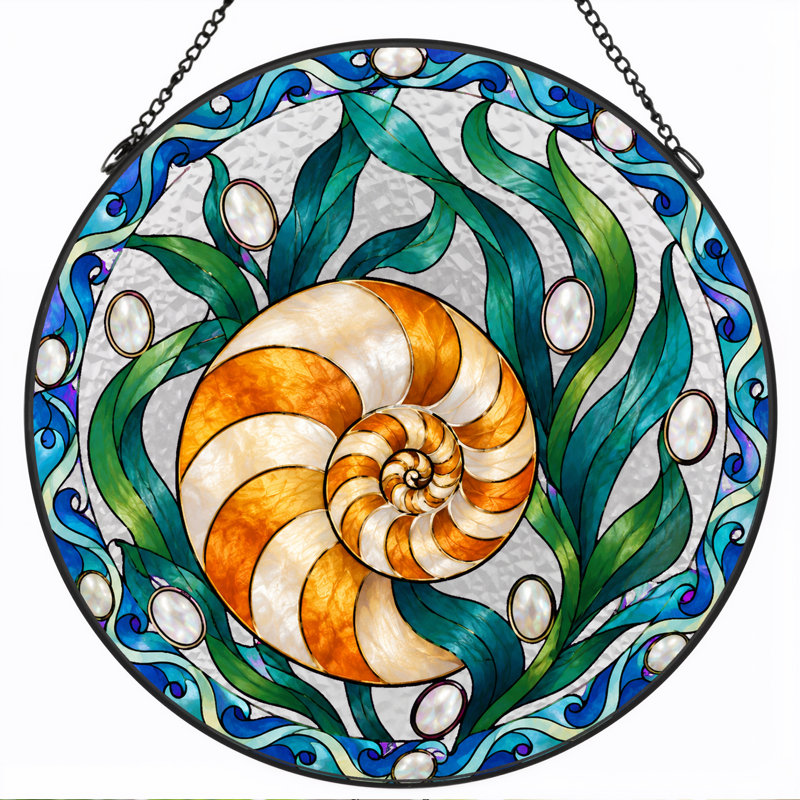 Art sur toile orange et blanc, H 12 po