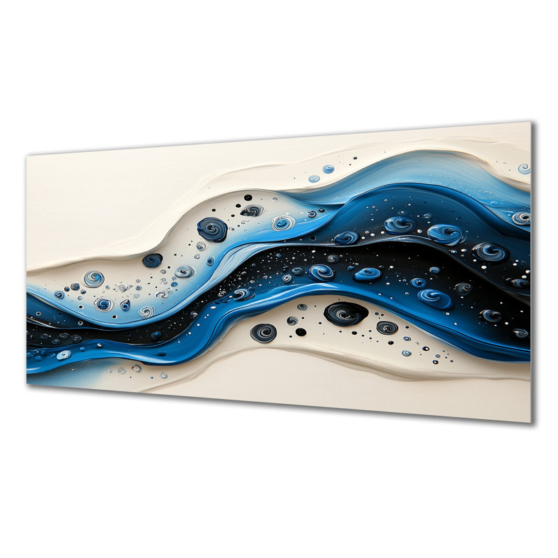 «Rhythmic Driauge Drip Paint River IV», reproduction d'art mural en métal, reproduction d'art moderne sur métal