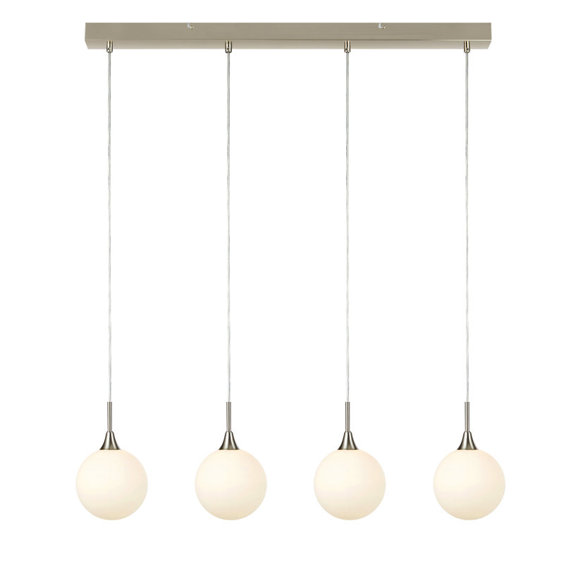 Sessions 4 - Light Kitchen Island Pendant, Steel/White